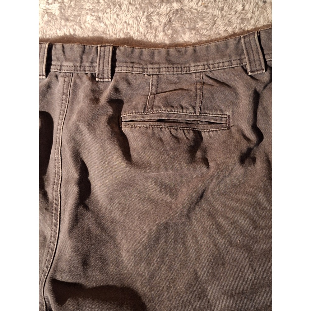 Vintage Washed Canvas Pants Men's Casual Chino Style Trousers, outdoors, snow - Picture 8 of 9